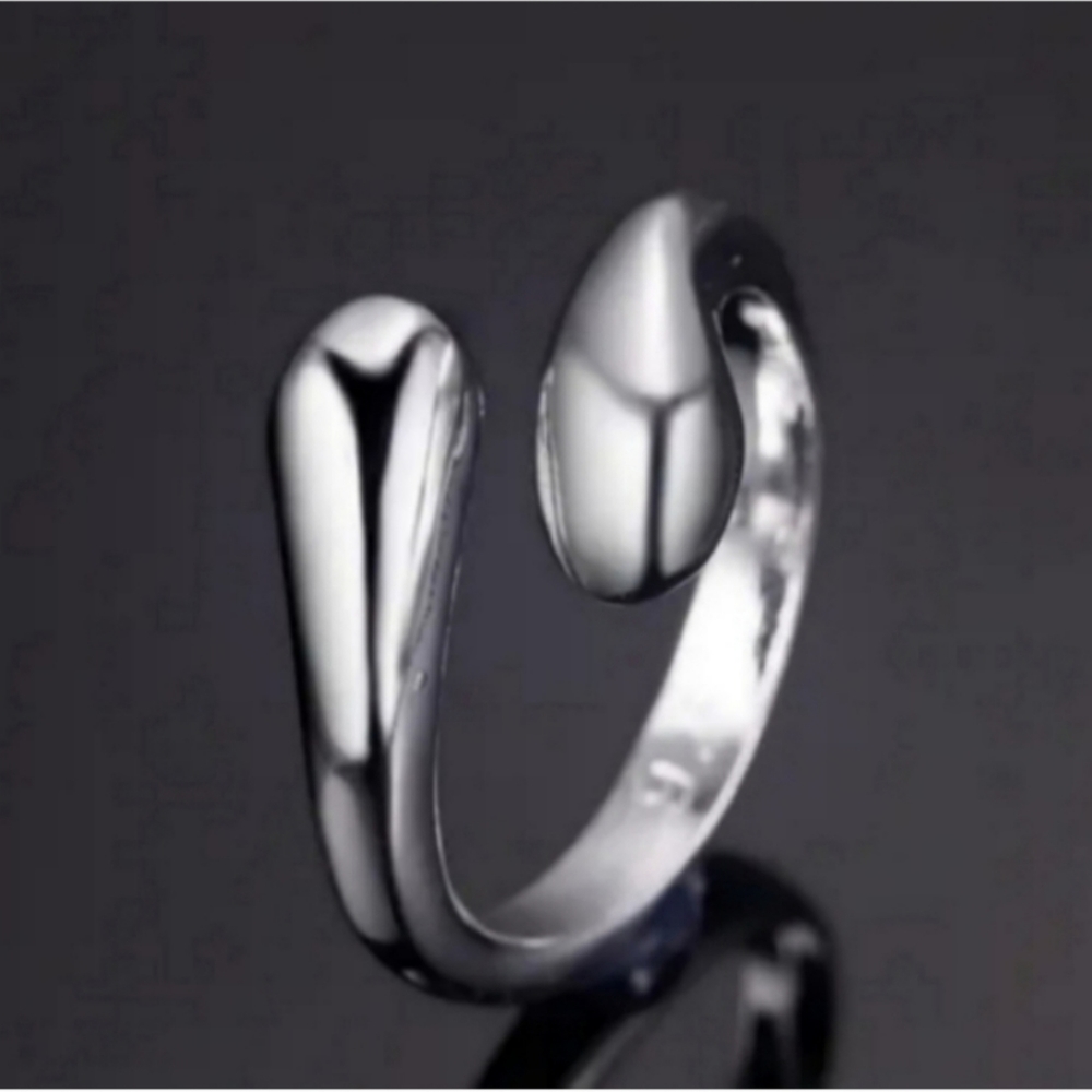 925 Sterling Silver Waterdrop Jewelry Set Bracelet Necklace Earrings and Ring - Picture 7 of 16